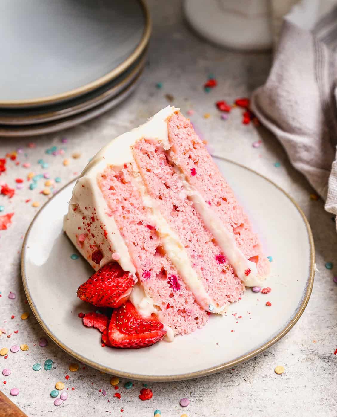 Pink Frosting Cake